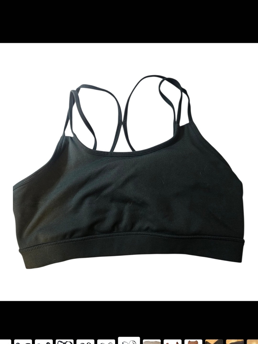 GAIAM Black Double-Strap Sports Bralette